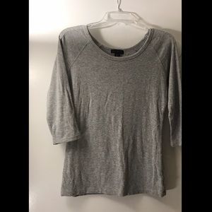 Women’s 3/4 Sleeve grey boat neck top